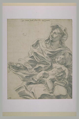 La Vierge assise tenant le petit saint Jean sur les genoux, image 2/2