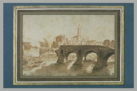 Vue du Ponte Rotto à Rome, image 2/2