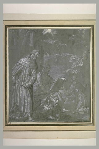 Saint Léonard, saint Marc et saint François recevant les stigmates