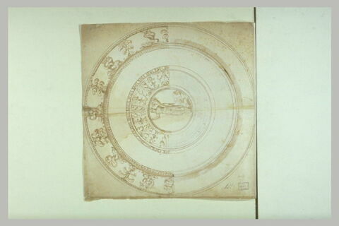 Etude d'ornement pour un plafond circulaire, image 2/2