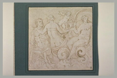 Détail d'un triomphe d'Amphitrite avec un centaure, image 2/2