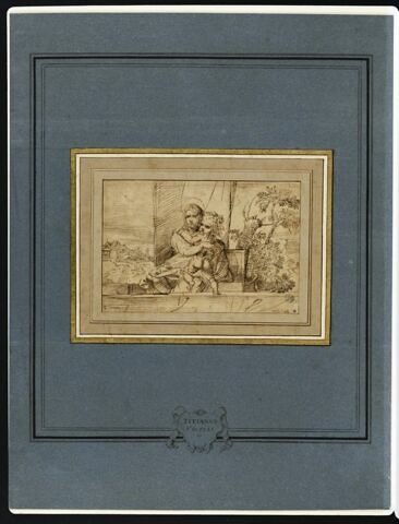 Vierge à l'Enfant, derrière une balustrade, image 2/3