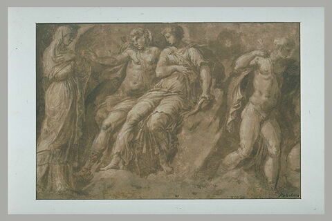 Latone se plaignant à Apollon et à Diane du mépris de Niobé ; Apollon