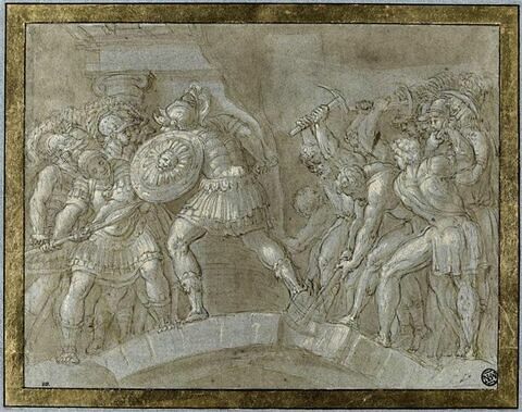 Horatius Cocles défendant le pont Sublicius contre les ennemis