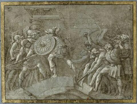 Horatius Cocles défendant le pont Sublicius contre les ennemis