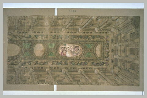 Etude en trompe-l'oeil d'un plafond, avec une allégorie de la Justice, image 2/2