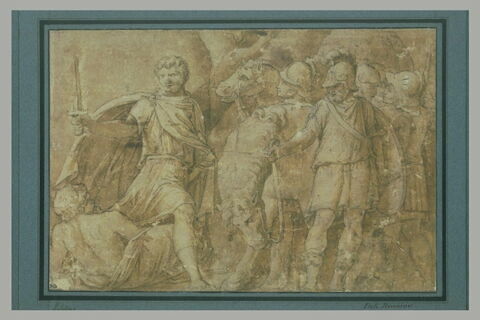 Mucius Scaevola traverse le Tibre à la recherche de Porsenna, image 2/2