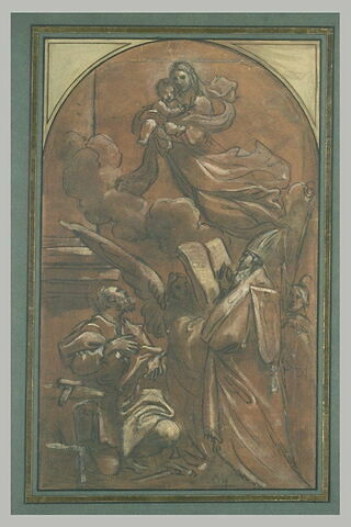 Apparition de la Vierge et de l'Enfant Jésus à saint Eloi et à saint Pétrone, image 2/2