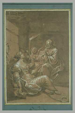 Saint Pierre visitant sainte Agathe dans sa prison, image 3/4