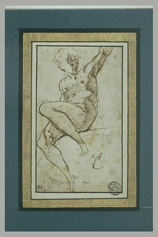 Femme nue, étude pour l'Eve de la Steccata, image 2/2