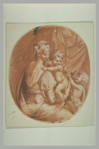 La Vierge à l'Enfant et saint Jean lui donnant un oiseau, image 2/2