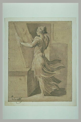 Une femme peignant (Allégorie de la peinture), image 2/2