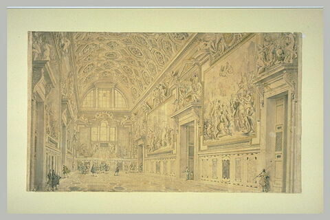 Intérieur de la salle royale qui précède la chapelle Sixtine au Vatican