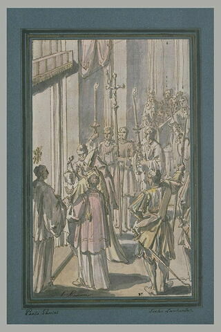 Le cardinal Ottoboni ouvre la Porte Sainte, à Santa Maria Maggiore, à Rome