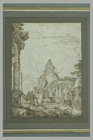 Ruines avec la pyramide de Cestius, image 3/3