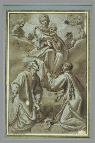 La Vierge et l'Enfant Jésus adorés par saint Etienne et saint Laurent, image 2/2