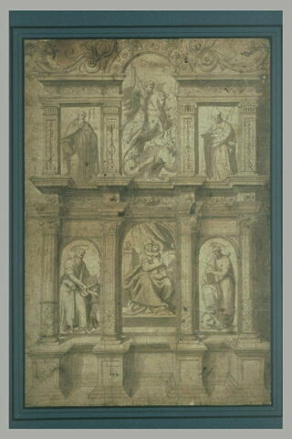 Projet d'autel ou de retable, dédié à la Vierge et à saint Georges, image 2/2