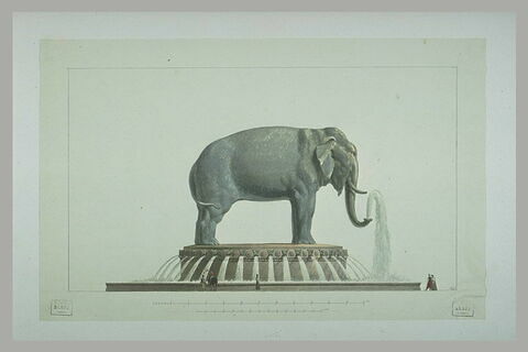 Etude de l'éléphant pour la fontaine de la place de la Bastille