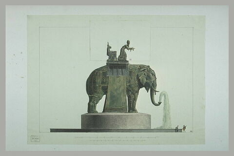 Etude de la fontaine de la place de la Bastille, image 2/2