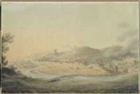 Vue des hauteurs de Saint-Michel le 19 avril 1796