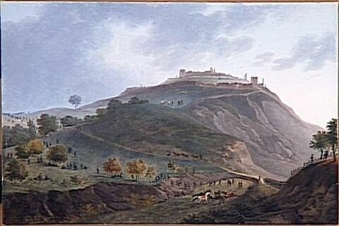 Deuxième vue du vieux château de Casseria le 15 avril 1796, image 1/1