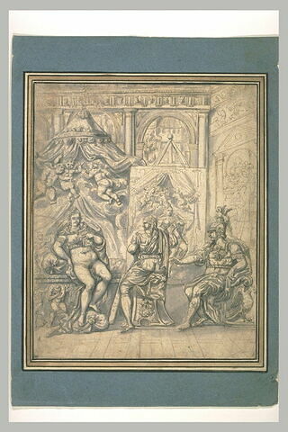 Apelle peint le portrait de Campaspe sous le regard d'Alexandre, image 2/2