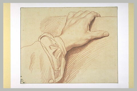 Etude d'une main s'appuyant sur un portefeuille, image 2/2