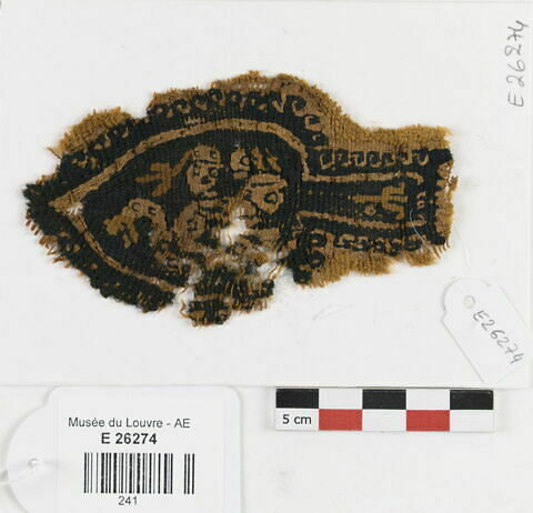 décor de textile ; fragment, image 1/1