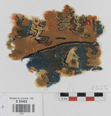 décor de textile ; fragment