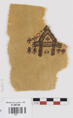 décor de textile ; fragment
