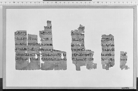 papyrus littéraire ; fragments ; Papyrus Chassinat 2