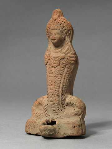 figurine d'Isis serpent ; lampe