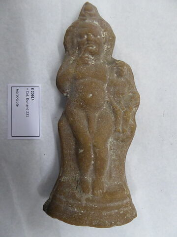 figurine d'Harpocrate portant son image ; figurine d'Harpocrate phallique