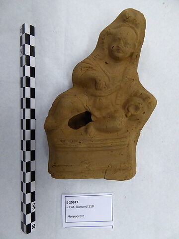 figurine d'Harpocrate phallique ; figurine d'Harpocrate au pot