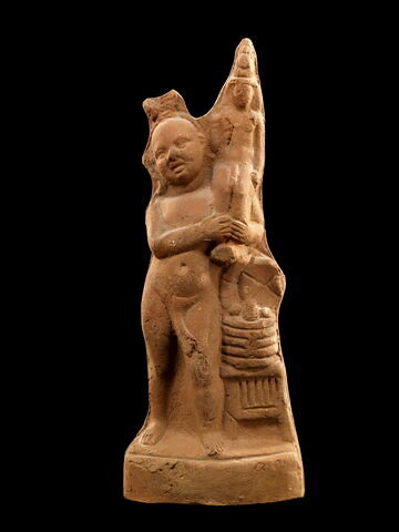 figurine d'Harpocrate portant son image ; figurine d'Harpocrate phallique, image 2/2