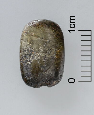 scarabée ; perle en pastille ovale, image 2/3