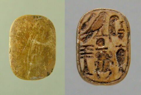 perle en pastille ovale ; scarabée, image 1/1