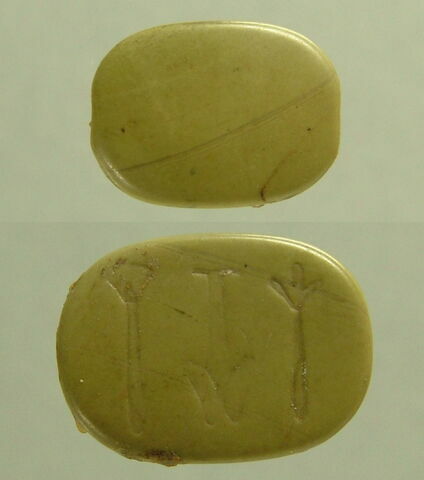 scaraboïde ; perle en pastille ovale