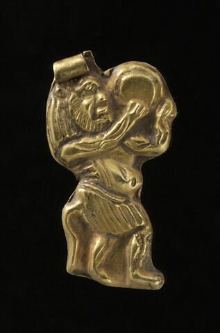 figurine de Bès au tambourin ; pendentif