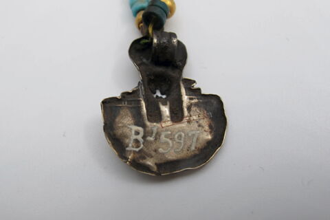 collier ; perle sphérique ; perle rondelle ; perle rondelle double ; pendentif, image 3/7