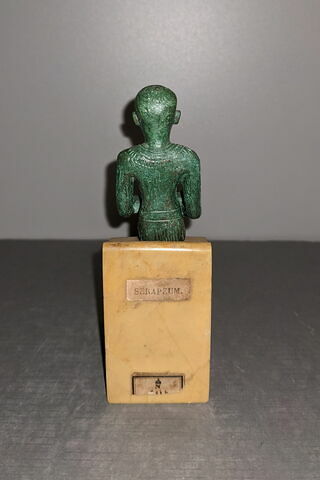 dos, verso, revers, arrière ; détail étiquette © 2021 Musée du Louvre / Antiquités égyptiennes