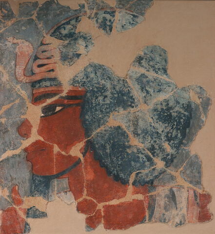 Fragment de peinture murale de la tombe d'Amenhotep III