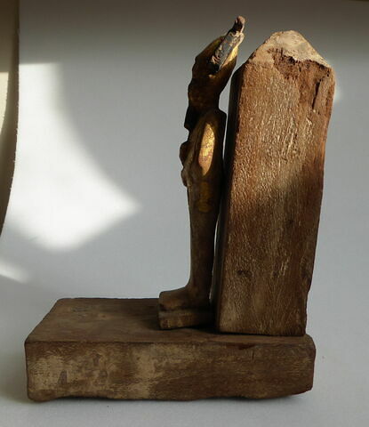 figurine d'Osiris à l'obélisque ; élément momifié, image 3/6
