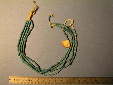 collier à 2 rangs ; perle tubulaire ; perle rondelle, image 1/1
