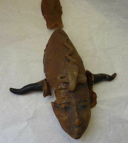 figurine ; masque de momie