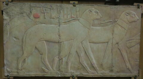 Moulage d'un relief du temple d'Hatchepsout à Deir el-Bahari