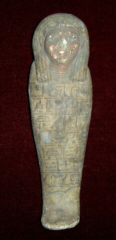 serviteur funéraire momiforme ; deux fragments recollés