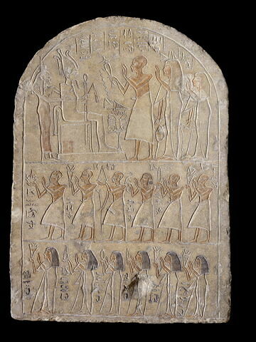 stèle cintrée ; stèle à trois registres ; Stèle d'Iyri