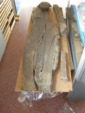 couvercle de cercueil momiforme ; Couvercle du cercueil extérieur d'Horirâa