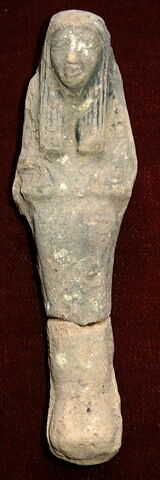 serviteur funéraire momiforme ; deux fragments recollés